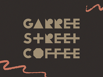 Garree Street Coffee branding caffeine coffee friends logo shop