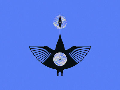 GOOSINGTON bird blue goose sun