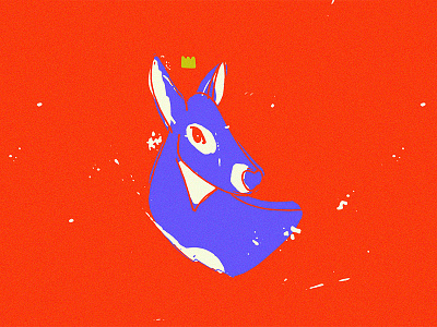 Deer animal crown deer doe illustration