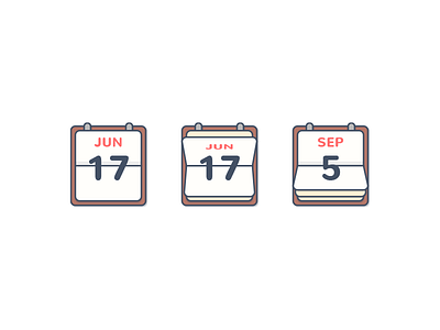 Calendar animation calendar flat illustration modern simple vector