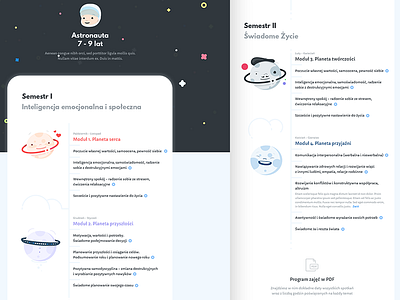 Planets Web Layout Schedule