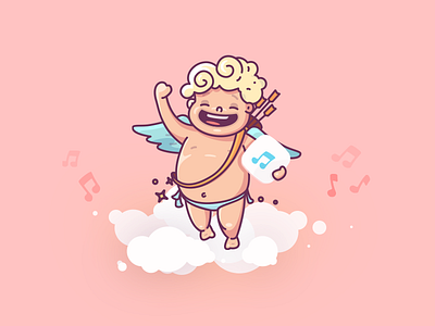 Cupid Flying