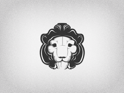 Lion logo black dark design flat graphic lion logo xiv