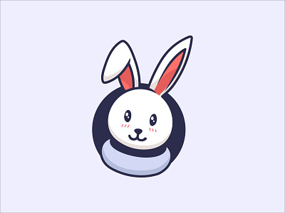 Rabbit animal cute cute logo flat ilustration logo logo design logodesign logotype mascot mascot logo rabbit rabbit illustration rabbit logo
