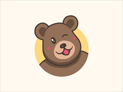 Cute Bear animal bear bear logo bears cute cute bear cute logo illustration logo logo design logodesign mascot mascot logo mascotlogo