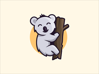 Koala Bear animal cute cute logo illustration koala koala bear koala logo logo logo design logodesign mascot mascot logo mascotlogo