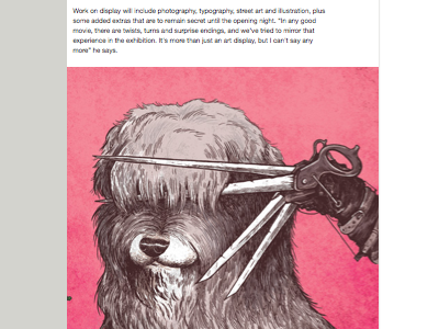 Creative Review creative dog edward feature illustration magazine movie press review scissorhands
