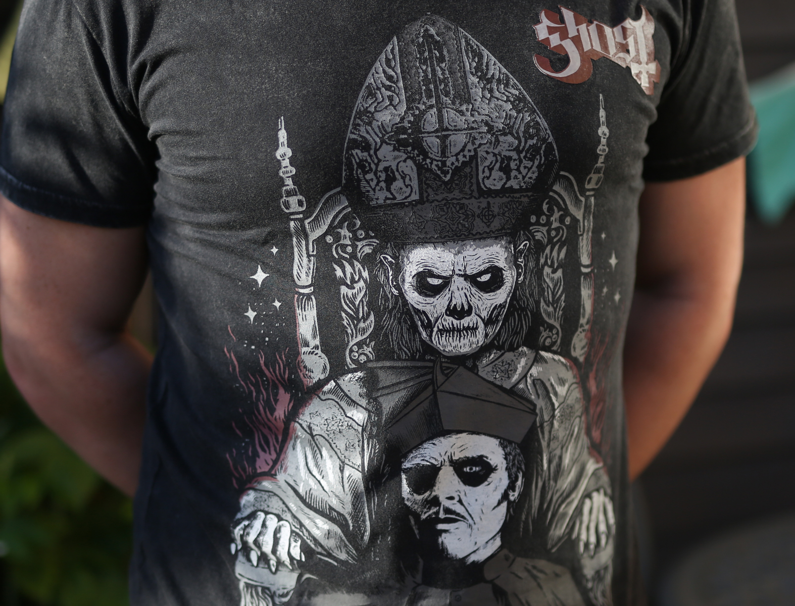 Ghost art band design ghost merch metal tshirt