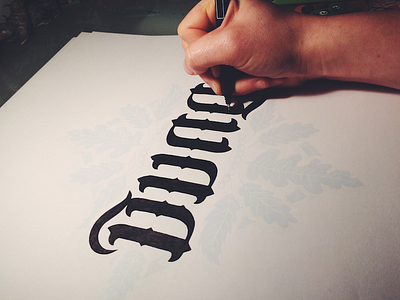 Dunn ambigram crest drawing dunn illustration logo type typography