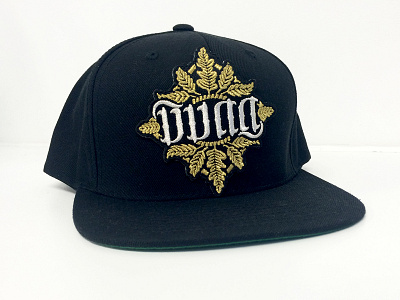 Snapback ambigram cap crest design embroidery fashion gold hat logo patch silver snapback