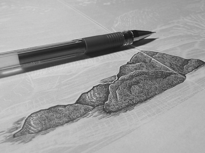Massive a2 detail drawing fineliner illustration pen underwater
