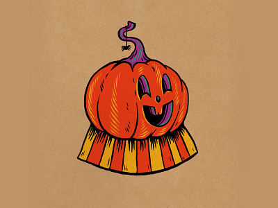 Pumpkin cute halloween illustration kids pumpkin