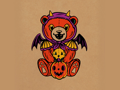 WEENZINE EIGHT art character cute design drawing halloween illustration teddy