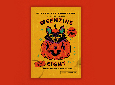 WEENZINE EIGHT! art cat cute design drawing halloween illustration pumpkin spooky