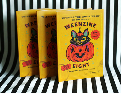 WEENZINE EIGHT book book cover character cute drawing halloween illustration pumpkin spooky vintage weenzine