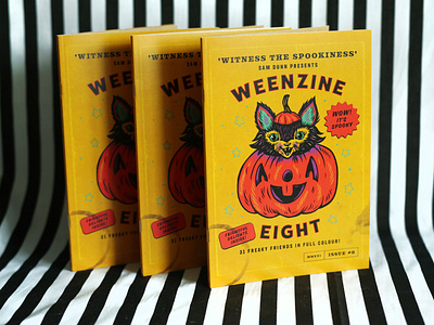 WEENZINE EIGHT book book cover character cute drawing halloween illustration pumpkin spooky vintage weenzine