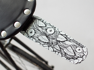Ass Saver ass bike cycling drawing forest illustration leaves saddle saver