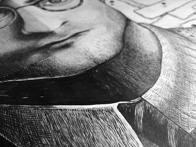 What I Love About Movies book film illustration ink movie portrait wip