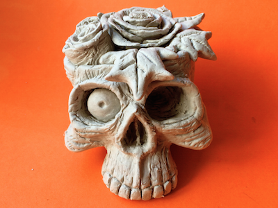It Lives 3d clay cute fun model sculpt sculpture silly skull