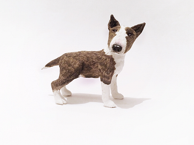 Grace art clay craft dog fimo model paint pet puppy