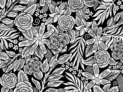 LFGSS drawing floral flowers illustration ink pattern pen