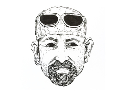 TDF cycling il pirata illustration kom pantani tdf tdf2015 the pirate