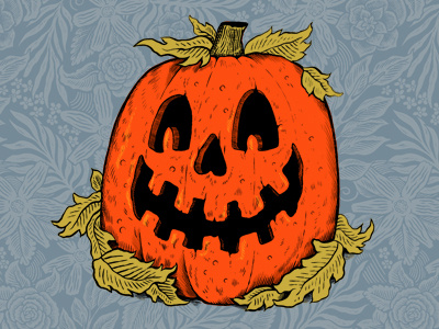 Drawlloween - 6 Pumpkin draw drawing drawlloween halloween illustration pen pumpkin spooky