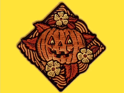 Pumpkin Patch! embroidery halloween illustration patch pumpkin