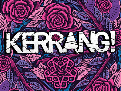 Kerrang! border bvb floral flowers frame illustration kerrang magazine