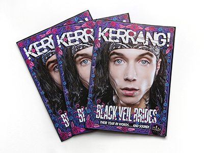 Kerrang! border bvb floral flowers frame illustration kerrang magazine