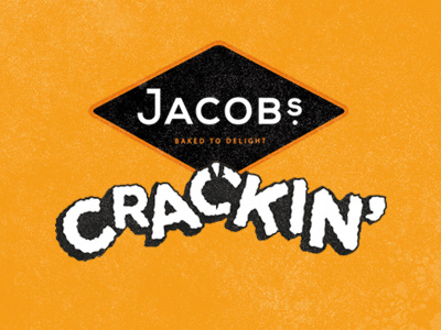 Crackin' cracked crackers drawing food hand illustration type typestyle typography