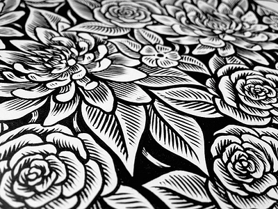 Petals draw drawing floral flowers illustration ink pattern petal repeat rose roses