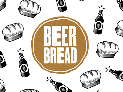 Beer Bread art beer drawing food illustration logo packaging type