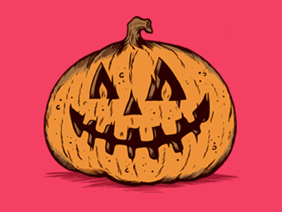 Spooky animate animation art draw drawing halloween illustration ink pumpkin