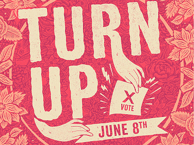 #TurnUp art drawing illustration ink pen turnup type typography vote