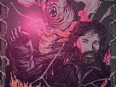 The Thing art comic drawing horror illustration movie poster thing
