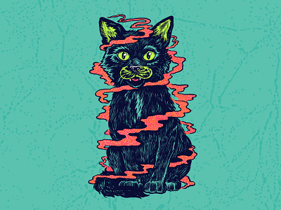 Hocus Pocus art cat cute drawing halloween illustration ink pen weenzine weenzineiiii