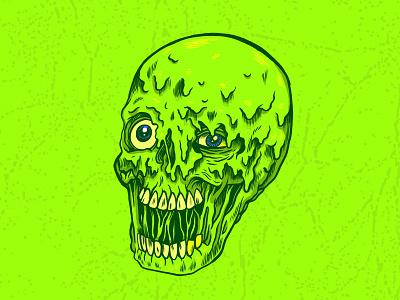 Zombie art autumn costume drawing halloween illustration spooky type typography weenzine zombie