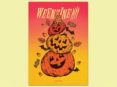 WEENZINE IIII art book design halloween pumpkin spooky weenzine zine