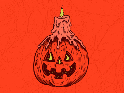 Candle art book design halloween orange punpkin weenzine zine