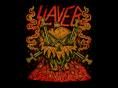 Slayer Unapproved art drawing halloween illustration pumpkin slayer
