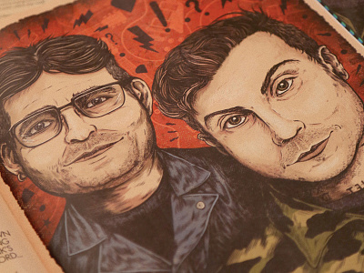 Kerrang! art drawing editorial illustration ink kerrang magazing pen portrait