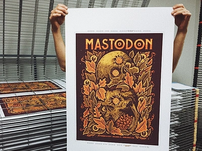 Mastodon Poster art drawing illustration ink mastodon pen poster