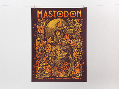 Mastodon art drawing illustration ink mastodon pen poster