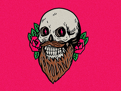 B Dolan art drawing graffiti illustration pin rose skull tshirt