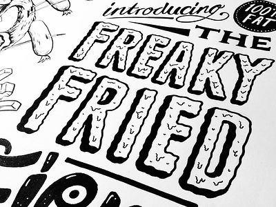 Freaky art design drawing illustration lettering type typography