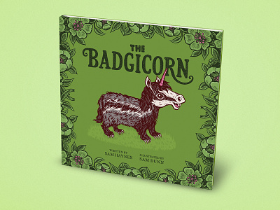 The Badgicorn art badger book character cute drawing illustration ink kids pen unicorn
