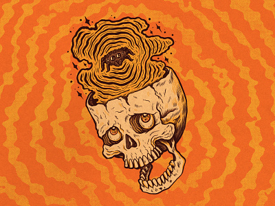 WEENZINE V halloween illustration nightmare skull spider zine
