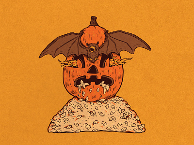 WEENZINE V art bat book design drawing halloween illustration pumpkin zine