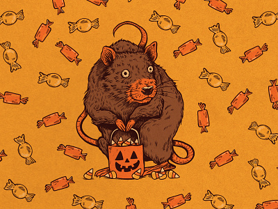 WEENZINE V art art book candy cute drawing halloween illustration pen and ink rat